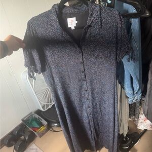 the nines by Hatch Navy Floral Dress